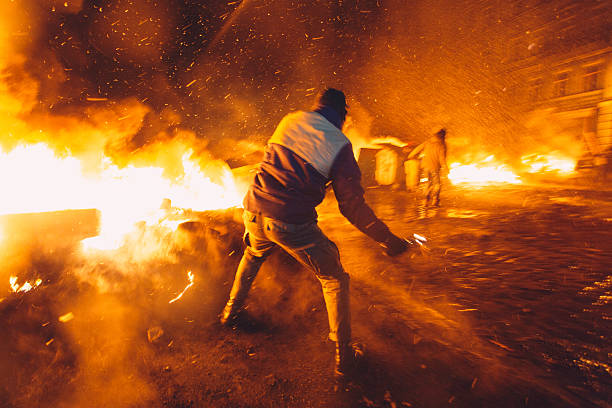 Kiev, Ukraine - 23 January, 2014: Kiev, Ukraine - 23 January, 2014: